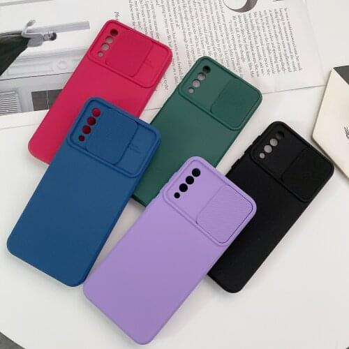 Slide Camera Lens Protection Phone Case For Xiaomi Redmi Note 10 Pro Note 9 9S Xiaomi 11 10T POCO X3 Soft Liquid Silicone Cover
