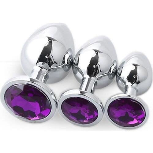 3Pcs/set Anal Plug Sex Toys for Woman Adult sextoy buttplug Metal Plugs Butt Plug Big anal vaginal balls Erotic bdsm Sex Shop