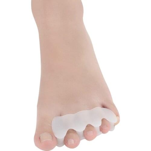 4 Pair Bunion Corrector Silicone Orthosis Toe Separator Straightener Hallux Valgus Protector Foot Pain Relief Pedicure Care Tool