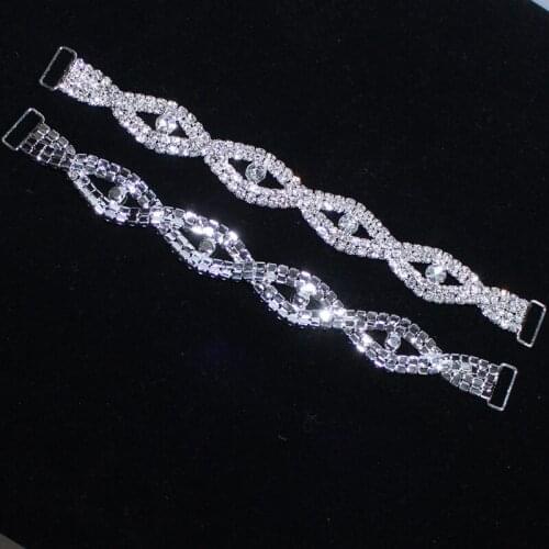 4 rows of silver Metal ChainBuckles Crystal Rhinestone Bikini Connectors/Buckle Bikini Accessories button,buckles