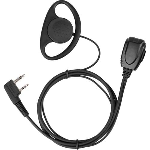 ABS D-shaped Hanging Earphone Hidden Microphone Widely Used Earphone Used In Security And Bodyguards Monitor Earphone