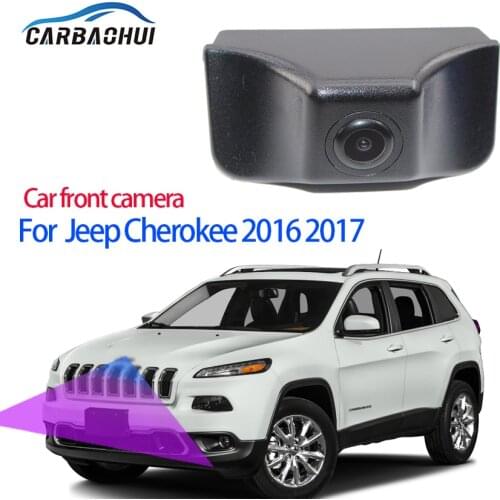 Car Special Front HD high quality Camera For Jeep Cherokee 2016 2017 Car front camera Waterproof Night Vision CCD