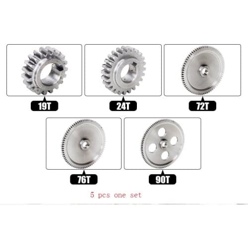 Free shipping 5pcs one set Simant SIEG: S / N: 10085B lathes and milling machines C1 M1 metal gear mini lathe gears Metal