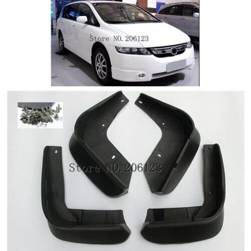 Car Front Rear Mudguards For Honda Odyssey 2004 2005 2006 2007 2008 JDM Accessories Mudflap Car-styling Fender 1Set Mud Flaps