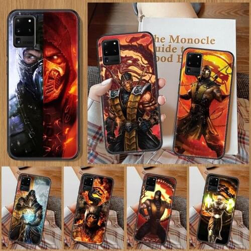 Mortal Kombat game Phone case For Samsung Galaxy Note 4 8 9 10 20 S8 S9 S10 S10E S20 Plus UITRA Ultra black painting hoesjes 3D