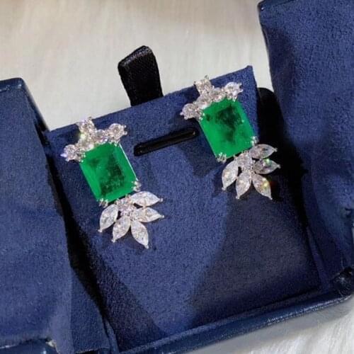 Designer Fashion 925 Sterling Silver Jewelry 3A Cubic Zirconia Party Earring