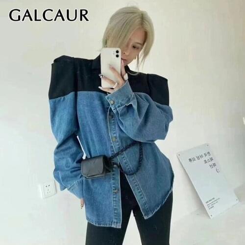 GALCAUR Womens Denim Jackets