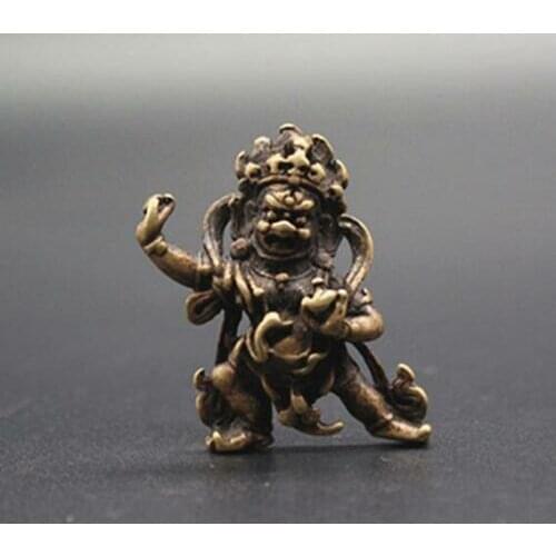 Collect archaize brass handicraft Large dark heaven Buddha statue