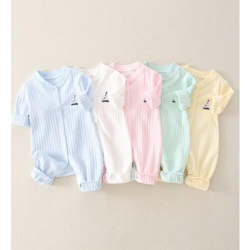 New spring and autumn newborn underwear romper close-fitting romper home baby spring full moon outing clothes