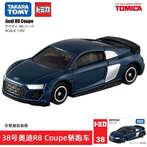 Takara Tomy Tomica Alloy Model Toy Simulation Audi R8 Coupe Desktop Decoration Birthday present Cool model