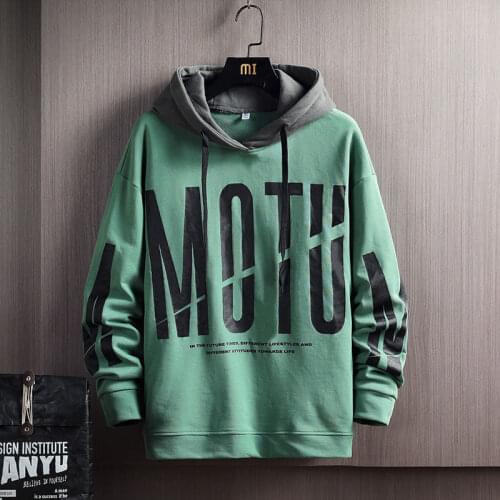 Men Letter Hoodies Spring And Autumn Sweatshirt Tracksuit Casual Hooded Top