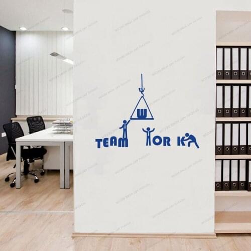 Idea Teamwork Business Worker Inspire Office Quote Wall Decal Office Decoration Motivation Stickers Mural Unique Gift CX928