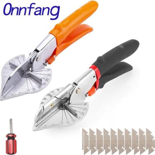 Onnfang 45-135 Degree Angle Shear Scissors Suit Stainless steel Angle Scissors Plastic Pipe Hose Scissor For Plumbing Tool