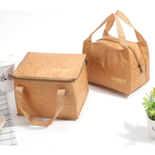 Portable Food Cooler Bag Stylish Leakproof Dust-Proof Aluminum Convenient Insulated Thermal Lunch Box for Home Storage