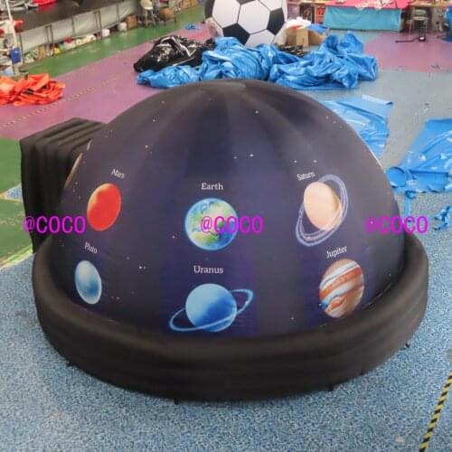 Free air ship to door,Oxford cloth portable inflatable planetarium projection dome tent,newest inflatable Projection tent
