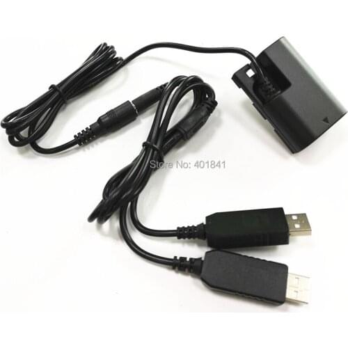 DC 5V to DC 8V Dual USB Voltage Step Up Converter cable with DR-E6 coupler for Canon EOS 5D Mark II,Mark III, 5DS,5DS R ,6D, 60D