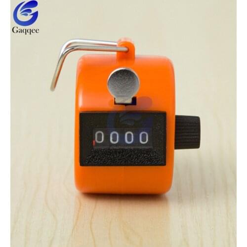 4 Digit Number Counters Plastic Shell Hand Finger Display Manual Counting Tally Clicker Timer Golf Counter