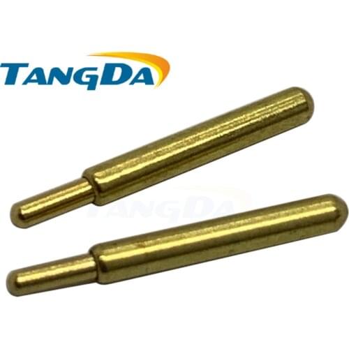 TANGDA 1.35 12 pogo pin Connectors 1.35*12mm Current pin Battery pin Test thimble probe Gold Plated 1A Charge Spring Round AG