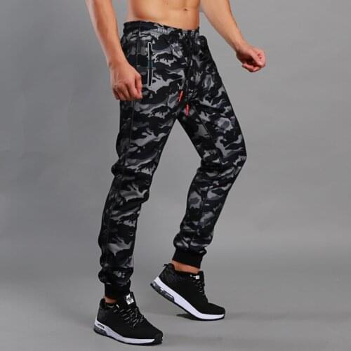 Spring Autumn Men Sweatpants Loose Zippper Pocket Quickly Dry Male Running Jogging Workout Fitness Gym Casual Trouser Sportswear