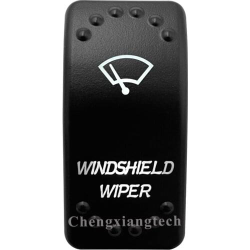 12v/24v Waterproof IP66 Car Boat - White Led- SPST 5 pin ON/OFF - WINDSHIELD WIPER - Rocker Switch Replace for Carling ARB STYLE