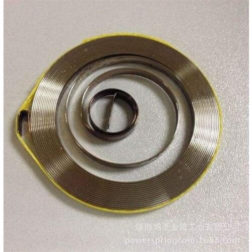 High performance constant variable force flat spiral motor spring, 0.5mm thickness x 5mm width x 2500mm length