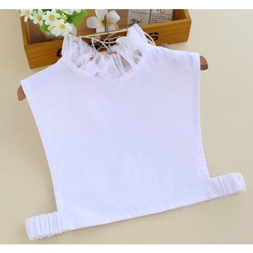 YSMILE Y New Women Sweet Mesh Fake Collar High Quality Remove White Detachable Collar Shirt Blouse Decoration Collar For Female