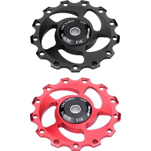 GUB 13T Alloy MTB Bicycle Rear Derailleur Resin Pulleys Jockey Wheel Bike Guide Roller Idler Part for 9/10/11 speed bikes