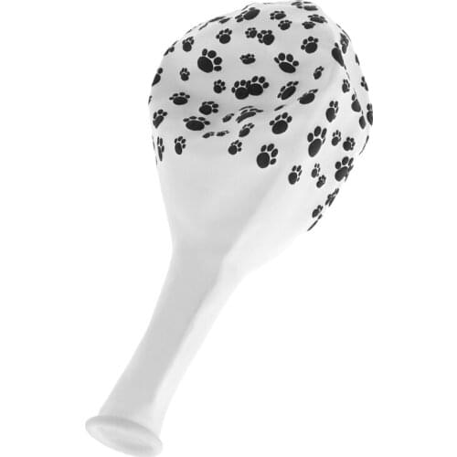 10pcs 12 Inch Dog Paw Printed Animal Latex Balloons Baby 's Party Decoration