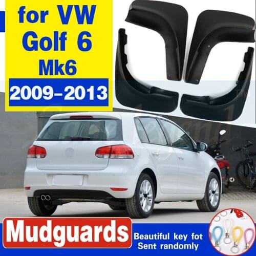 4Pcs Cool Mud Flap Flaps Splash Guards Mudguard Mudflaps Fenders For VW GOLF6 Golf 6 MK6 Hatchback 2009 2010 2011 2012