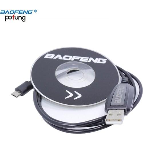 BAOFENG BF-T1 Accessories USB Programming Cable+ CD Firmware For BAOFENG BF-T1 Mini Walkie Talkie BF-9100 Mobile Radio BFT1