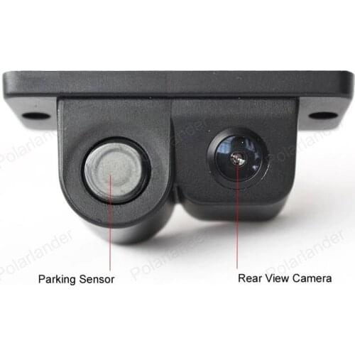 2 in 1 Auto Car Parking Sensors Radar Waterproof Rear View Reversing parking Camera DC 12V
