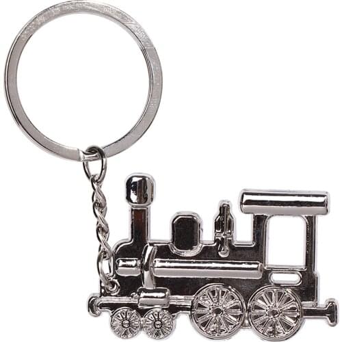 Train Model Keychain Men Women Key Chain Party Gift jewelry Small Car Bag Charm Accessories key Ring