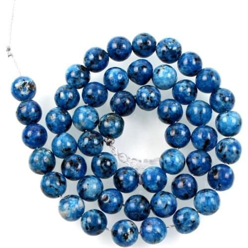 Natural Stone Blue Mix Color Black Stripe Alabaster Charm Loose Beads For Jewelry Making Needlework Bracelet DIY Strand 4-12MM