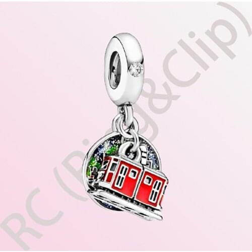 2020 Summer New S925 Sterling Silver Beads Hong Kong Peak Tram Dangle Charms fit Original Pandora Bracelets Women DIY Jewelry