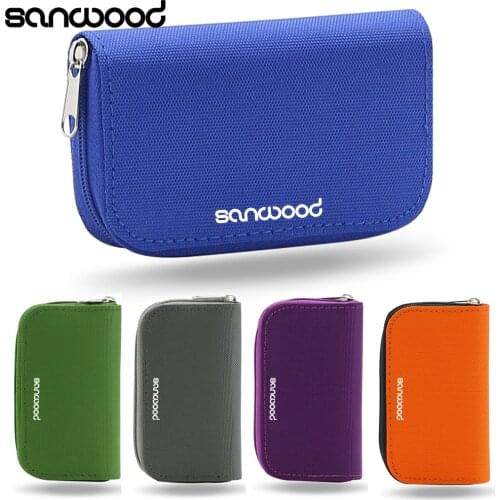 SD SDHC MMC CF Micro SD Memory Card Storage Carrying Pouch Case Holder Men Wallet cartera hombre leather wallet carteras fashion