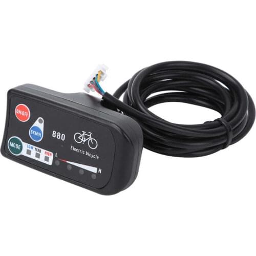 Electric Bicycle KT-LED880 Display E-Bike Control Panel Display Meter for SM Connector Electric Bike Modification Accessory