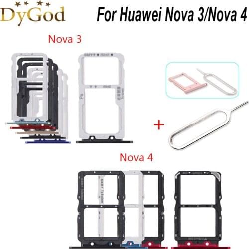 For Huawei Nova 3 SIM Card Tray Slot Holder Adapter Repair Accessories For Huawei Nova 4 With Take Sim Card Eject Tool
