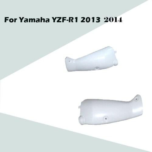 For Yamaha YZF-R1 2013 2014 Left and Right Head Pipes Cover ABS Injection Fairing YZF1000 13 14 Motorcycle Modified Accessories
