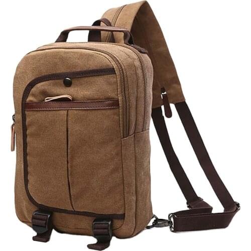 Large Capacity Unisex Canvas Casual Retro Travel Sports Backpack High Quality Solid Color Casual Backpack