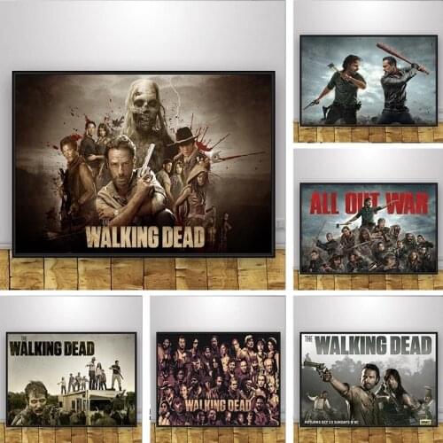 Comic The Walking Dead Canvas Paintings Poster and Prints Wall Art Abstract Pictures for Living Room Bedroom Home Decor Cuadros