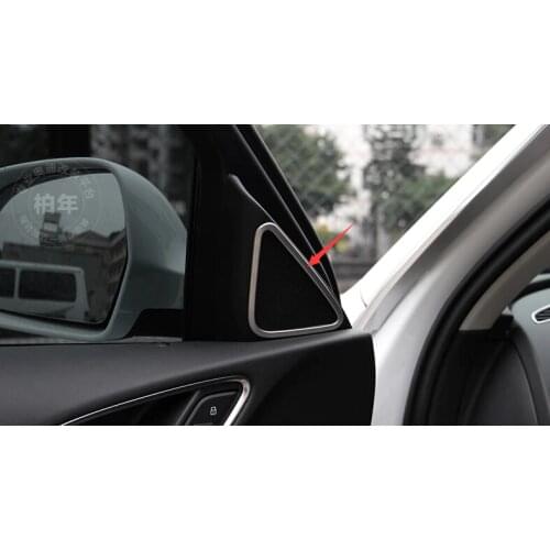 Lapetus Car Styling Inner Window Pillar A Stereo Speaker Audio Loudspeaker Sound Cover Trim Fit For Audi Q3 2014 2015
