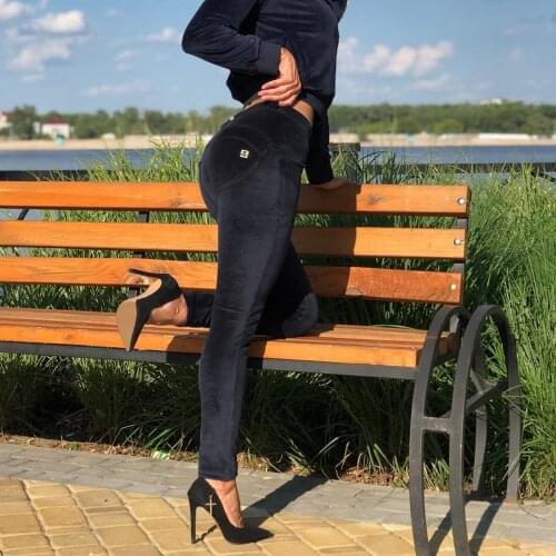 Melody Fashion Womens Sports Leggings Jogging Velvet Pencil Pants Female Plus Size Black Pants Comfortable Woman