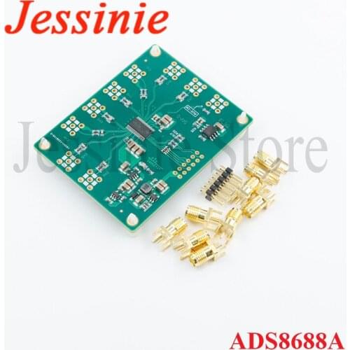 ADS8688A 16Bit SAR ADC Data Acquisition Module 500Ksps Single/Bipolar Input 8-Channel DC 3.3V RS232 Serial Port
