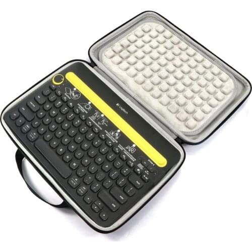 2019 Newest EVA Hard Bag Case Cover for Logitech K480 Bluetooth Multi-Device Keyboard - Travel Protective Carrying Storage Box