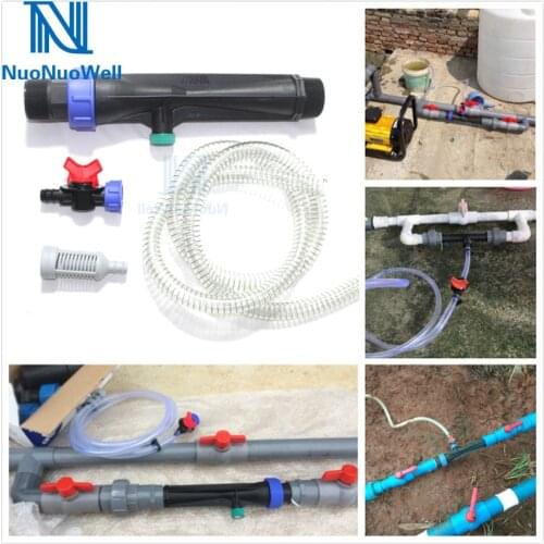 NuoNuoWell 1 inch 2'' Irrigation Venturi Tube-Water Fertilizer Mixer Injector Kit Agriculture Garden Supplies Drip Irrigation