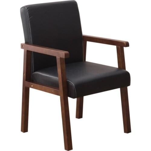 Solid wood chair armrest Nordic chair simple chair restaurant lounge chair computer desk hotel home