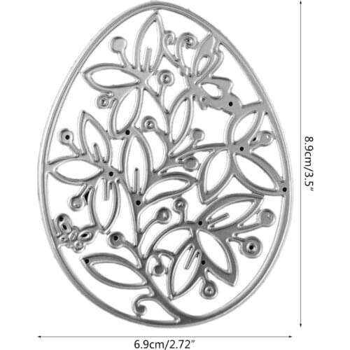 Hollow Flower Egg Metal Cutting Dies Stencil Scrapbooking DIY Album Stamp Paper Card Embossing