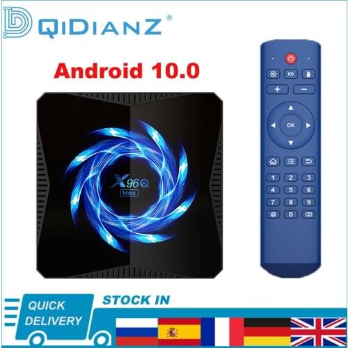 X96Q MAX Android 10.0 Smart TV BOX 4K Wireless WIFI 4GB BT 5.0 Quar Core HDR Allwinner H616 Media Player
