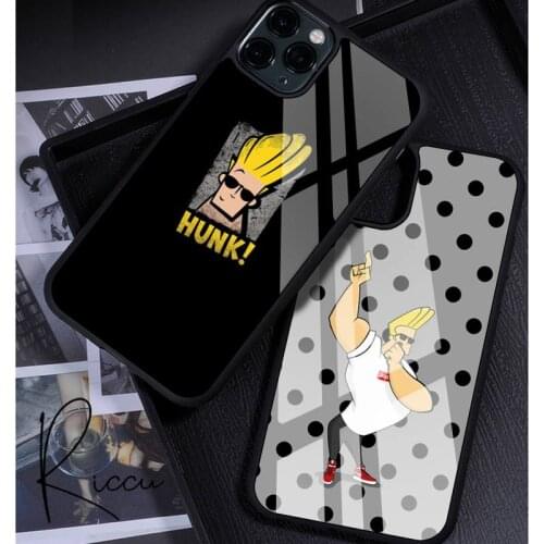 USAKPGRT Johnny Bravo Phone Case Rubber for iPhone 12 11 Pro Max XS 8 7 6 6S Plus X 5S SE 2020 XR 12 Mini case