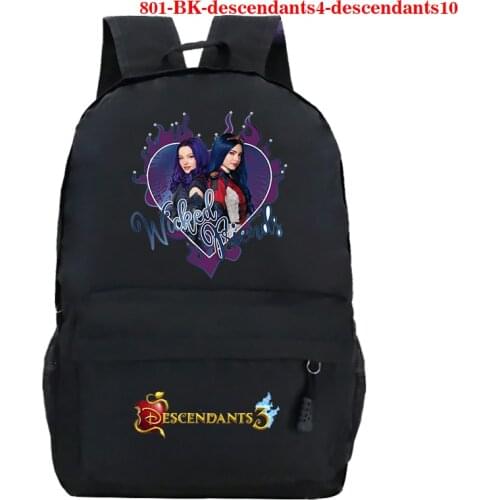 Fashion Descendants 3 Print Backpacks Boy Girl Book School Bag Women Bagpack Teenagers Schoolbags Men Student Backpack Mochila